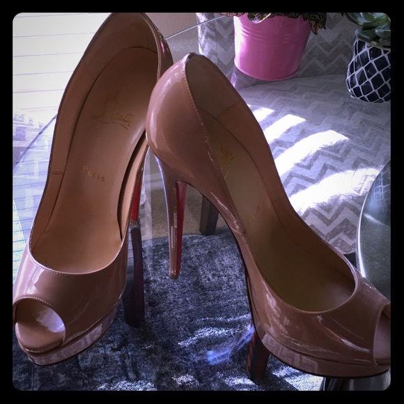 Christian Louboutin Shoes - Authentic Louboutin Fetish Platform Peep Toe